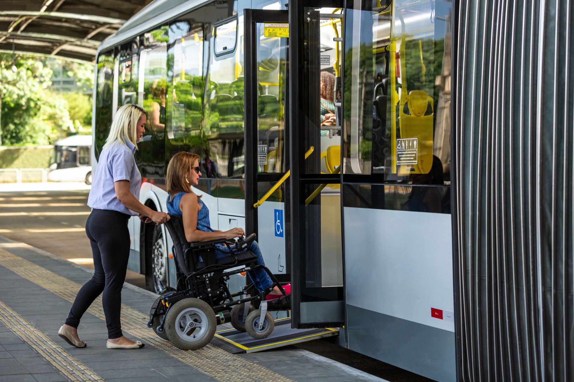 Accessible bus boarding