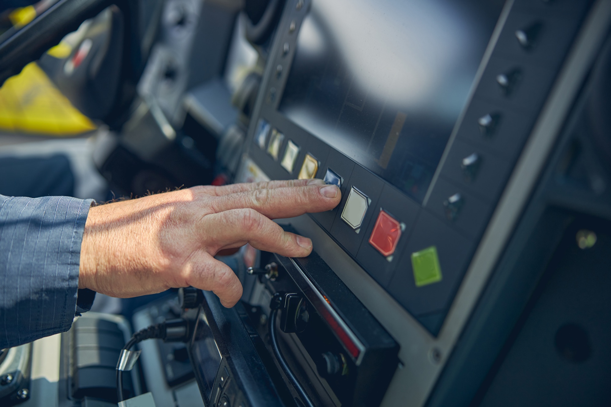 Emergency vehicle dashboard controls